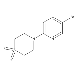4-(5-Bromopyridin-2-yl)thiomorpholine1,1-dioxide Structure