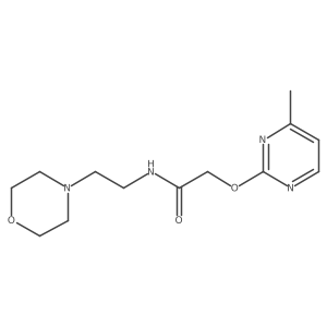 2-((4-methylpyrimidin-2-yl)oxy)-N-(2-morpholinoethyl)acetamide Structure