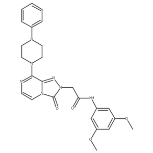 N-(3,5-dimethoxyphenyl)-2-[3-oxo-8-(4-phenylpiperazin-1-yl)-2H,3H-[1,2,4]triazolo[4,3-a]pyrazin-2-yl]acetamide Structure