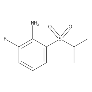 2-Fluoro-6-(propane-2-sulfonyl)-phenylamine结构式