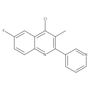 4-Chloro-6-fluoro-3-methyl-2-(pyridin-3-yl)quinoline Structure