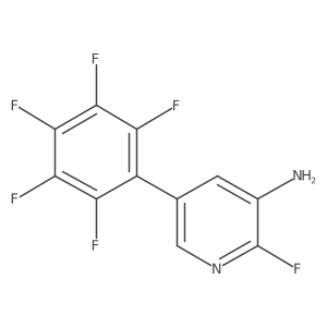 3-Amino-2-fluoro-5-(perfluorophenyl)pyridine Structure