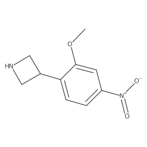 3-(2-Methoxy-4-nitrophenyl)azetidine结构式