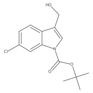 Tert-butyl 6-chloro-3-(hydroxymethyl)-1h-indole-1-carboxylate Structure