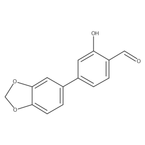 2-Formyl-5-(3,4-methylenedioxyphenyl)phenol Structure