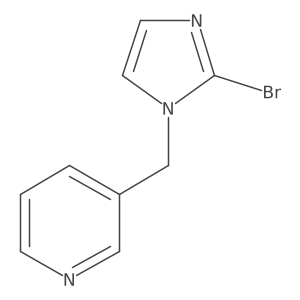 3-[(2-Bromo-1H-imidazol-1-yl)methyl]pyridine Structure