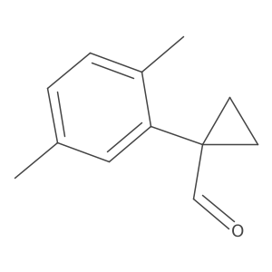 1-(2,5-Dimethylphenyl)cyclopropane-1-carbaldehyde结构式