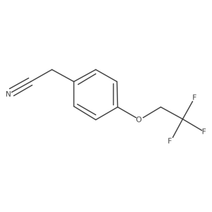 2-(4-(2,2,2-Trifluoroethoxy)phenyl)acetonitrile Structure