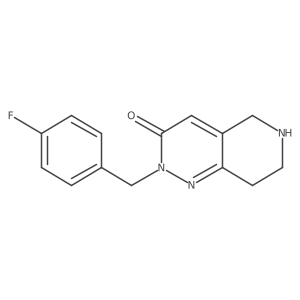 2-(4-Fluorobenzyl)-5,6,7,8-tetrahydropyrido[4,3-c]pyridazin-3(2H)-one结构式