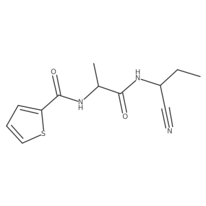 N-(1-cyanopropyl)-2-[(thiophen-2-yl)formamido]propanamide Structure