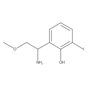 2-(1-Amino-2-methoxyethyl)-6-iodophenol结构式