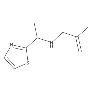 (2-Methylprop-2-en-1-yl)[1-(1,3-thiazol-2-yl)ethyl]amine Structure