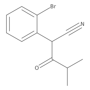 2-(2-Bromophenyl)-4-methyl-3-oxopentanenitrile Structure