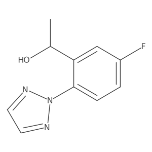 1-[5-Fluoro-2-(triazol-2-yl)phenyl]ethanol Structure