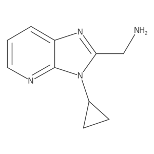 (3-cyclopropyl-3H-imidazo[4,5-b]pyridin-2-yl)methanamine Structure