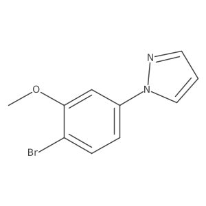1-(4-bromo-3-methoxyphenyl)-1H-pyrazole Structure