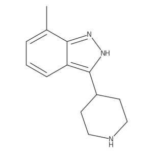 7-Methyl-3-(4-piperidinyl)-1H-indazole结构式