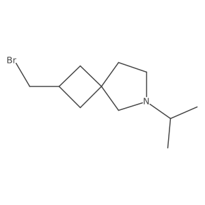 2-(Bromomethyl)-6-isopropyl-6-azaspiro[3.4]octane结构式