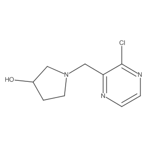 (S)-1-((3-chloropyrazin-2-yl)methyl)pyrrolidin-3-ol结构式