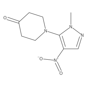 1-(1-Methyl-4-nitro-1H-pyrazol-5-YL)piperidin-4-one结构式