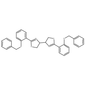 (4S,4'S)-2,2'-Bis(2-(benzyloxy)phenyl)-4,4',5,5'-tetrahydro-4,4'-bioxazole结构式