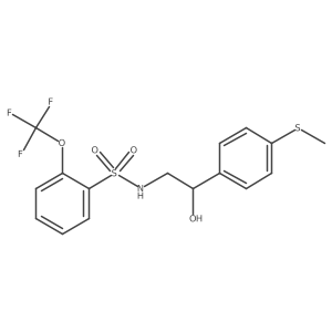 N-(2-hydroxy-2-(4-(methylthio)phenyl)ethyl)-2-(trifluoromethoxy)benzenesulfonamide Structure