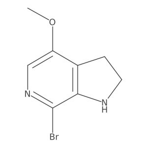 7-Bromo-4-methoxy-2,3-dihydro-1H-pyrrolo[2,3-c]pyridine结构式