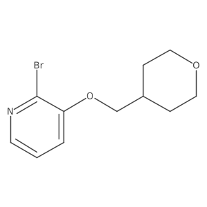 2-bromo-3-((tetrahydro-2H-pyran-4-yl)methoxy)pyridine结构式