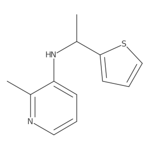 2-Methyl-N-[1-(thiophen-2-yl)ethyl]pyridin-3-amine结构式