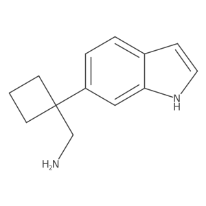 [1-(1H-indol-6-yl)cyclobutyl]methanamine Structure