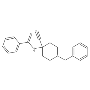 N-[4-Cyano-1-(phenylmethyl)-4-piperidinyl]benzamide Structure