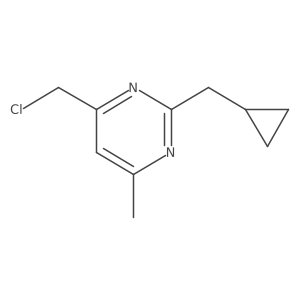 4-(Chloromethyl)-2-(cyclopropylmethyl)-6-methylpyrimidine Structure