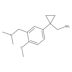 (1-{3-[(Dimethylamino)methyl]-4-methoxyphenyl}cyclopropyl)methanamine Structure