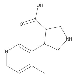 4-(4-Methylpyridin-3-yl)pyrrolidine-3-carboxylic acid Structure