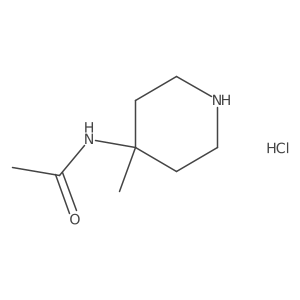 N-(4-methylpiperidin-4-yl)acetamide hydrochloride Structure