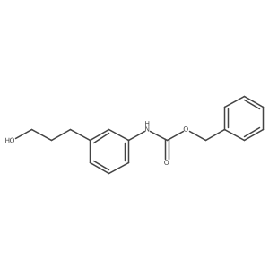 benzyl N-[3-(3-hydroxypropyl)phenyl]carbamate结构式