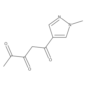 1-(1-methyl-1H-pyrazol-4-yl)pentane-1,3,4-trione结构式