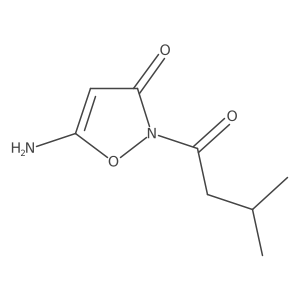 5-amino-2-(3-methylbutanoyl)isoxazol-3(2H)-one Structure