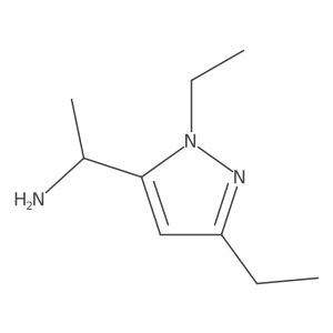 1-(1,3-diethyl-1H-pyrazol-5-yl)ethan-1-amine Structure