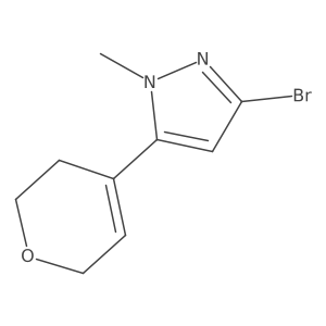 3-Bromo-5-(3,6-dihydro-2H-pyran-4-yl)-1-methyl-1H-pyrazole Structure