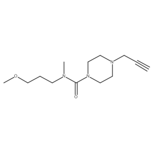 N-(3-Methoxypropyl)-N-methyl-4-prop-2-ynylpiperazine-1-carboxamide Structure