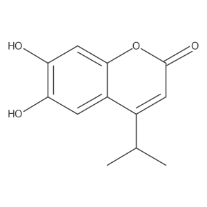 6,7-Dihydroxy-4-isopropyl-2H-chromen-2-one结构式