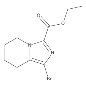 ethyl 1-bromo-5H,6H,7H,8H-imidazo[1,5-a]pyridine-3-carboxylate Structure