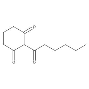 2-Hexanoylcyclohexane-1,3-dione结构式