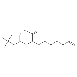 2-((tert-Butoxycarbonyl)amino)non-8-enoic acid结构式