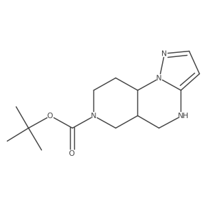 tert-Butyl 2,3,7,11-tetraazatricyclo[7.4.0.0,2,6]trideca-3,5-diene-11-carboxylate Structure