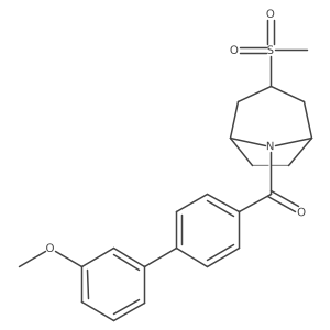 (3'-methoxy-[1,1'-biphenyl]-4-yl)((1R,5S)-3-(methylsulfonyl)-8-azabicyclo[3.2.1]octan-8-yl)methanone Structure