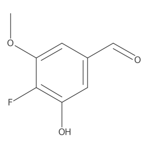 4-Fluoro-3-hydroxy-5-methoxybenzaldehyde结构式