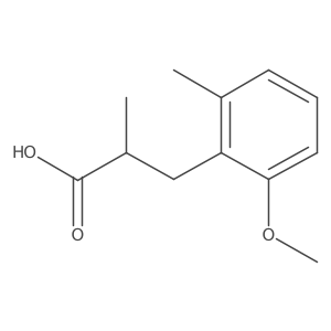 3-(2-Methoxy-6-methylphenyl)-2-methylpropanoic acid Structure