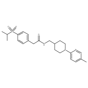 2-(4-(isopropylsulfonyl)phenyl)-N-((1-(6-methylpyridazin-3-yl)piperidin-4-yl)methyl)acetamide Structure